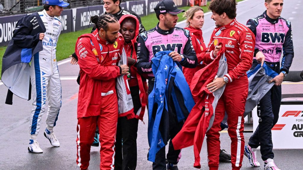 Hamilton, Leclerc et Gasly après le GP de Chine 2025
